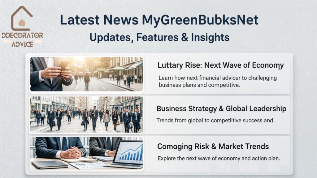 Latest News MyGreenBucksNet